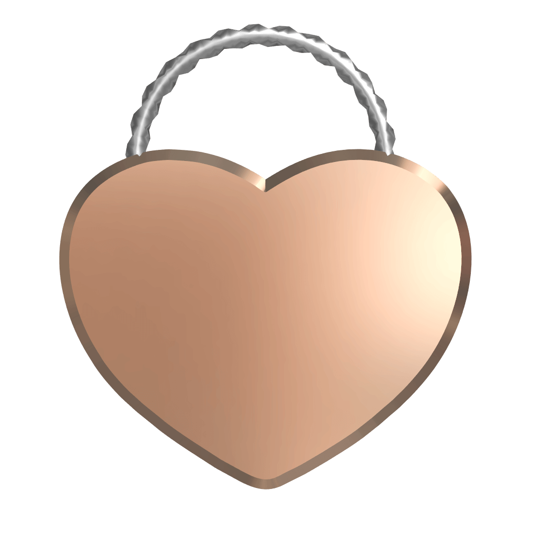 Riffled Heart Lock